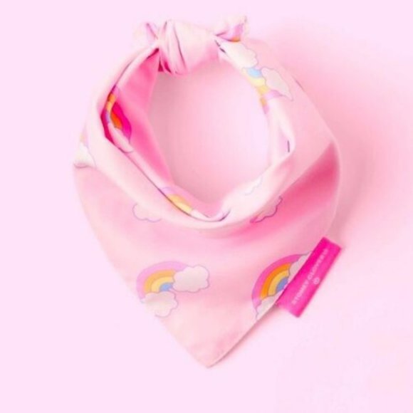Stoney Clover Lane Other - Stoney Clover Ln x Target NWT Reversible Pet Bandana Pink White Rrainbows 🌈